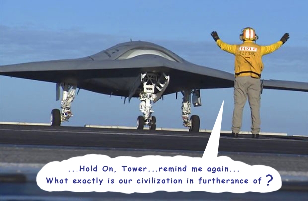 Unmanned US Navy X-47B Killer Drone